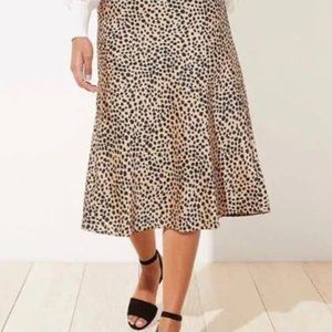 Leopard Print Midi Skirt